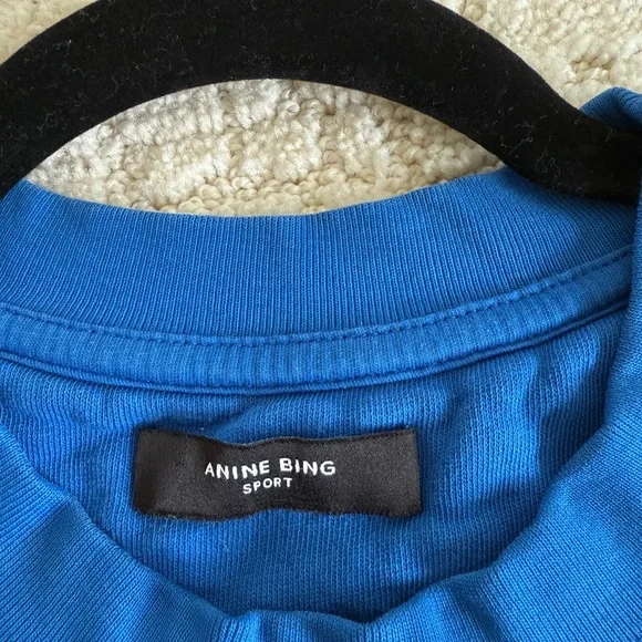 Anine Bing Sport Blue Men's Sweater - Picture 2 of 4